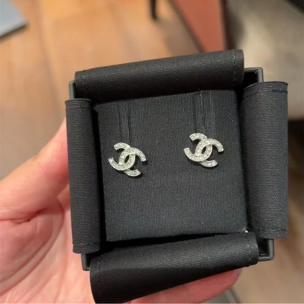 Chanel Silver Earrings